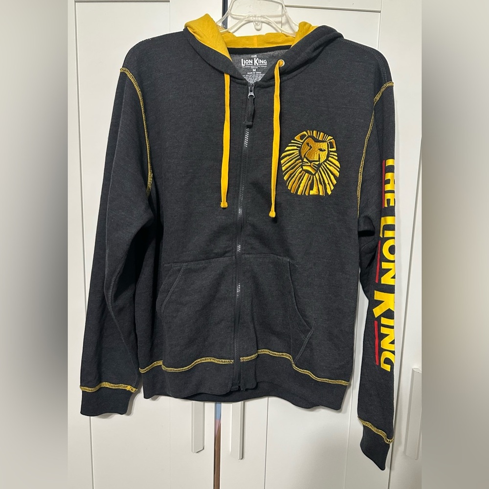 Disney The Lion King Gray and Yellow Hoodie